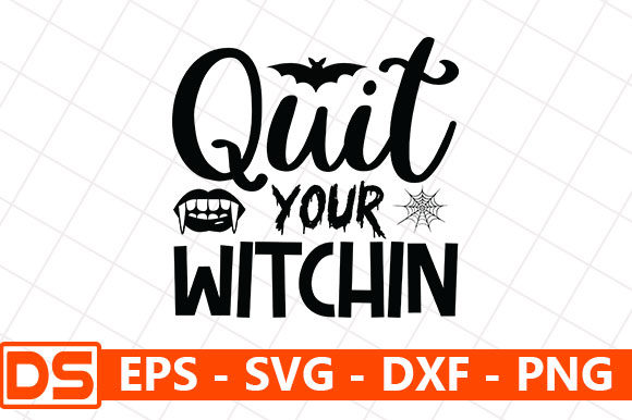 Quit Your Witchin: A Bold Halloween Embroidery Design for Real Projects