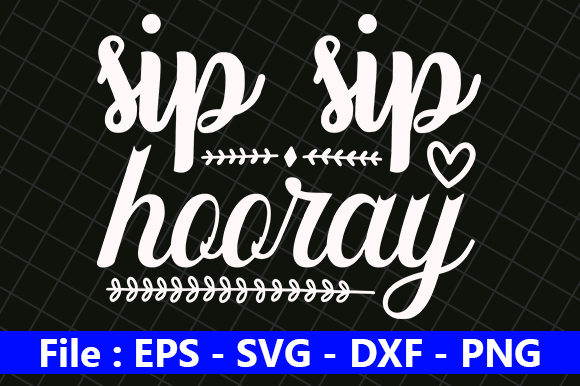 Sip Sip Hooray: A Wedding Quote Design for Real Projects